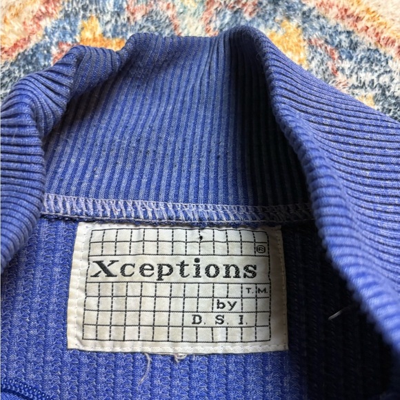 Vintage Xceptions 1/2 Zip-up Textured Crewneck Medium - Picture 3 of 4